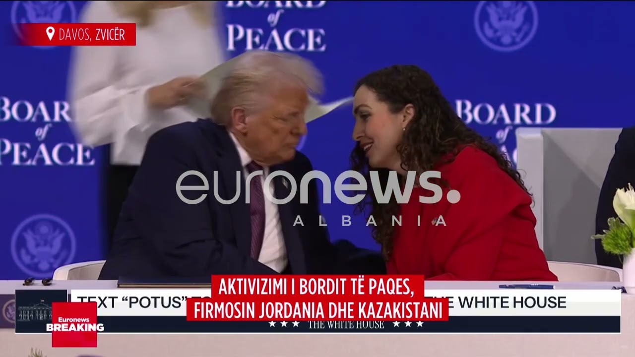 Presidentja Osmani firmos në Bordin e Paqes krah Trump-it