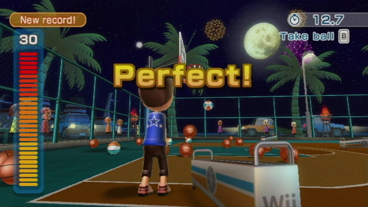 Идеальная игра в баскетбол в Wii Sports Resort!