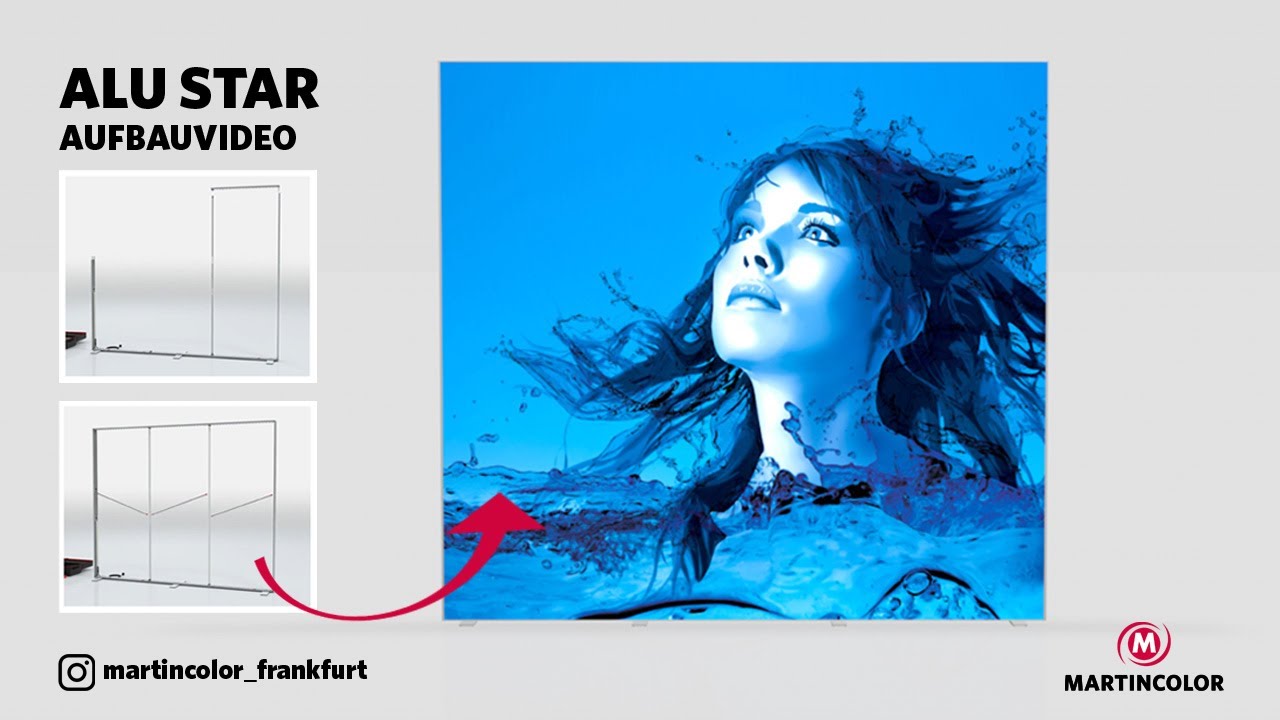Modularer Messestand ALU STAR - LED Messewand Aufbauvideo