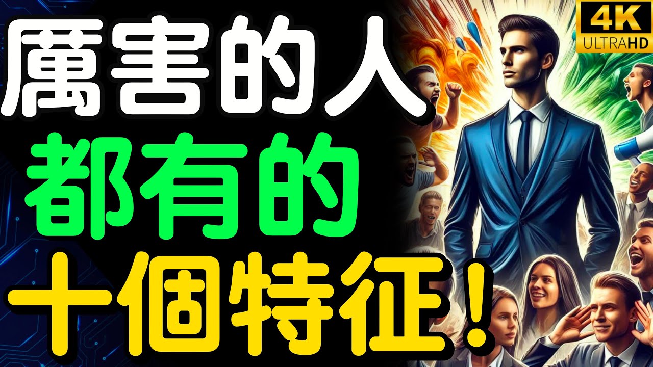 厲害的人都有的10個特征，看看你中了幾條？這10個特征，說明你將一鳴驚人 【財之道】富人思維 財之道 目標設定 財商 賺錢 破局思維 財富自由 財商知識 個人成長 開悟覺醒 @財之道