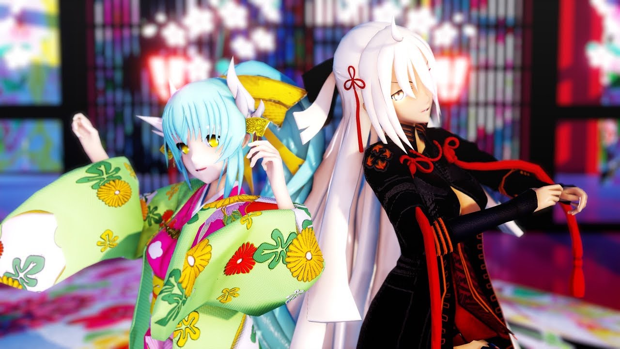 【Fate/MMD】宵々古今/Yoiyoi Kokon（清姫 下総国 ＆沖田オルタ）