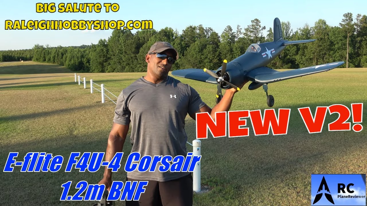 Электрический самолет E-flite F4U-4 Corsair 1,2 м PNP (1220 мм)