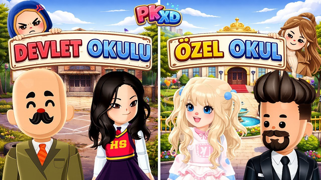 PK XD Devlet mi Özel mi? Okul Roleplay! 😱