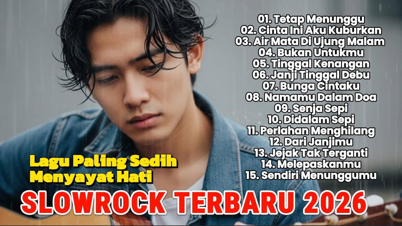 LAGU BUAT MANTAN TERSEDIH 😭 TETAP MENUNGGU 💔 BALLAD SLOW ROCK TERBARU 2026