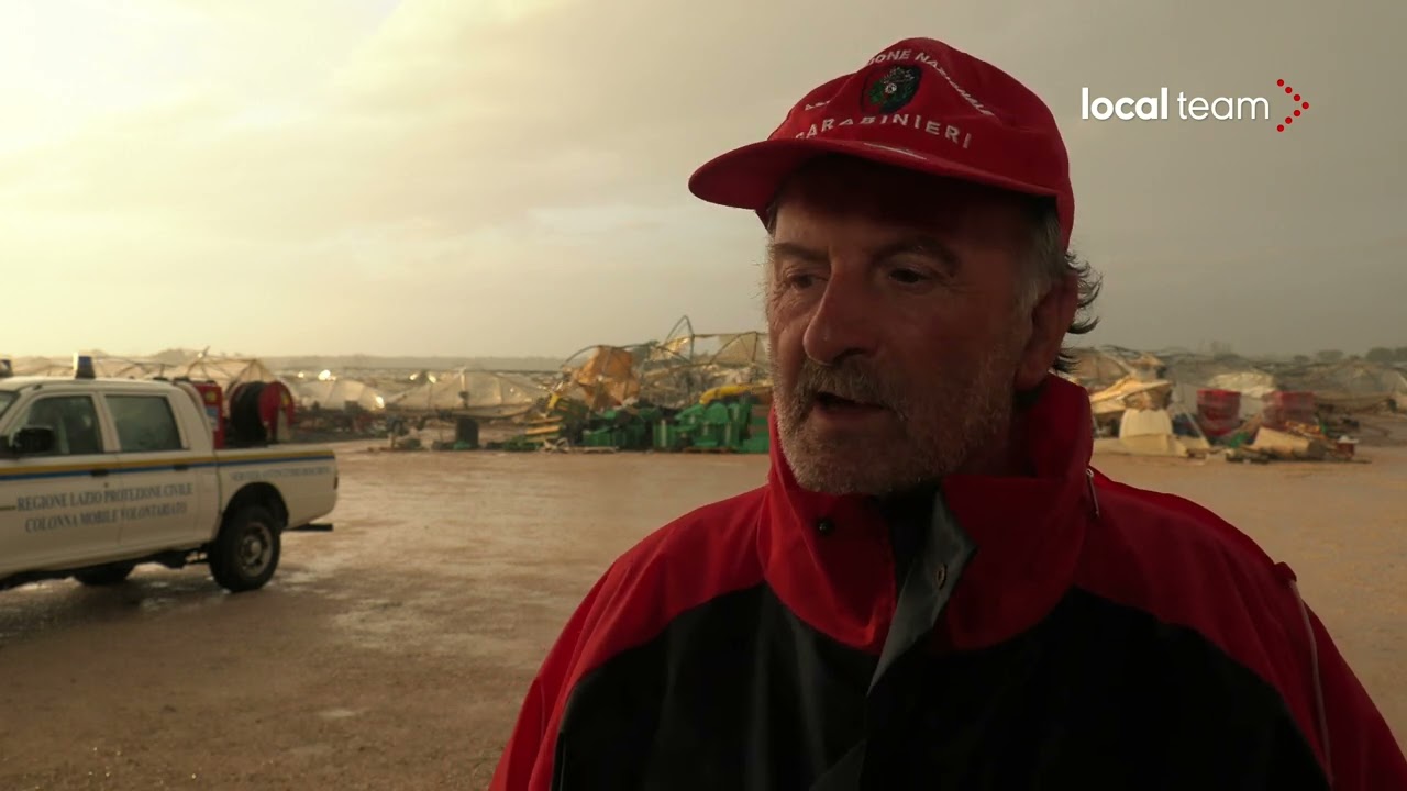 Tornado nell'Agro Pontino: colpita una vasta area, la testimonianza