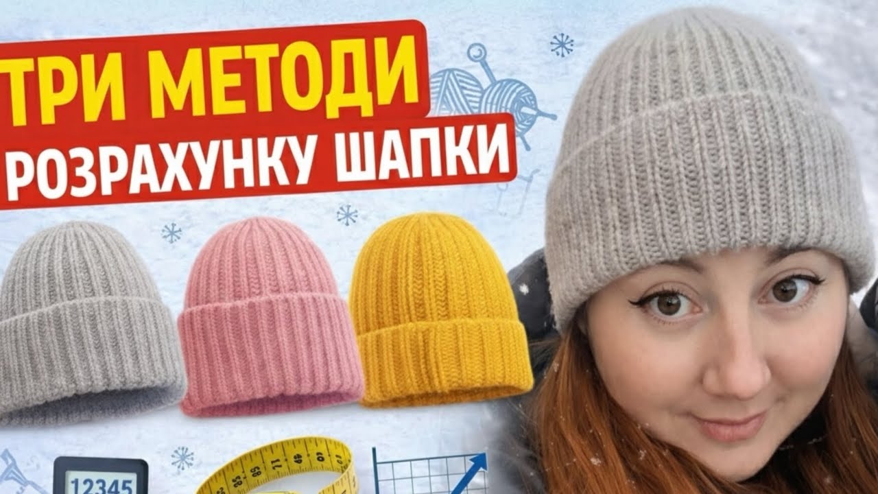 Ви більше ніколи не помилитесь! 3 методи ідеального розрахунку петель для шапки 🧶 