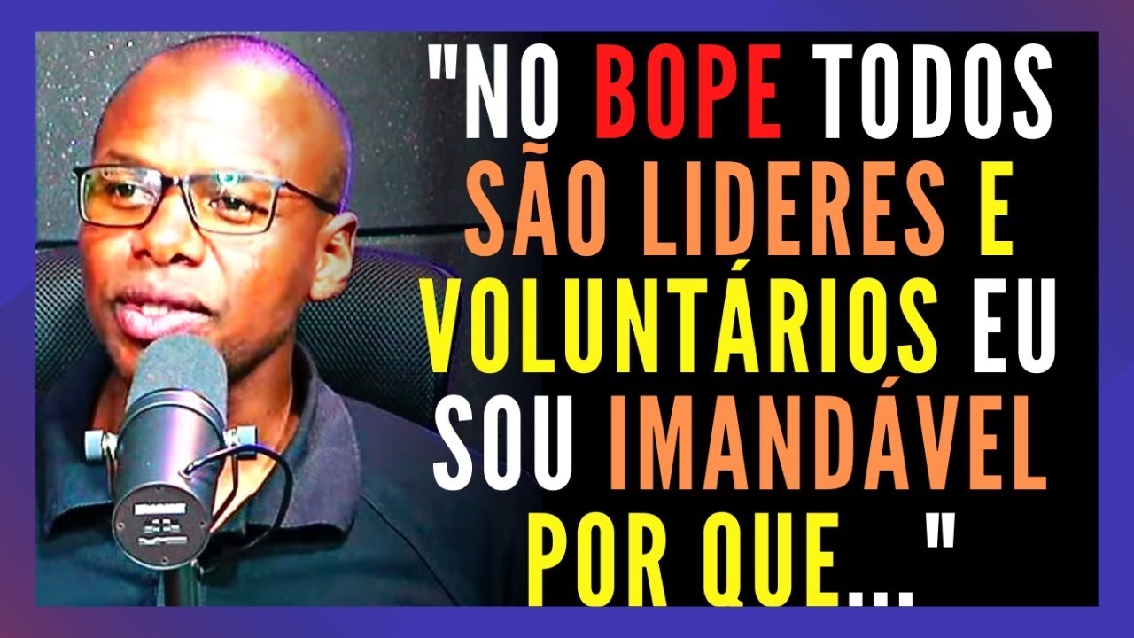 COMO FUNCIONA A HIERARQUIA NO BOPE RJ #24, QUEIROZ PODCAST por andremissio queiroz