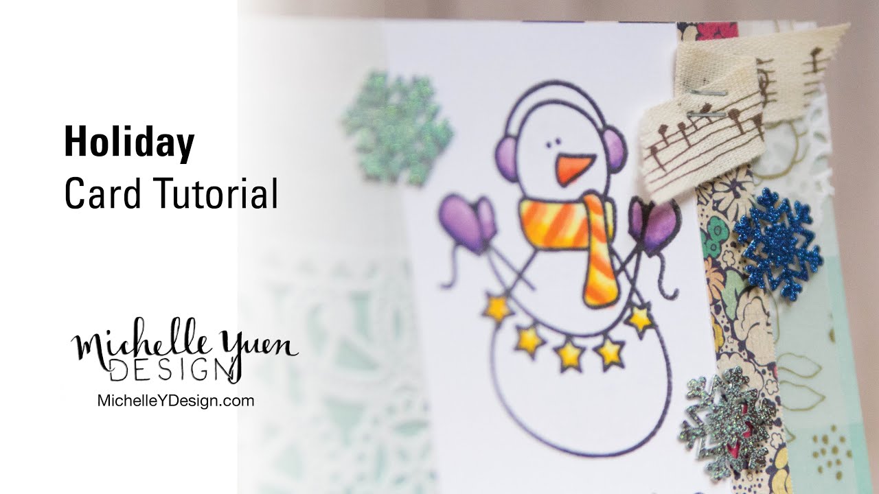 Holiday Card Tutorial with The Alley Way Stamps