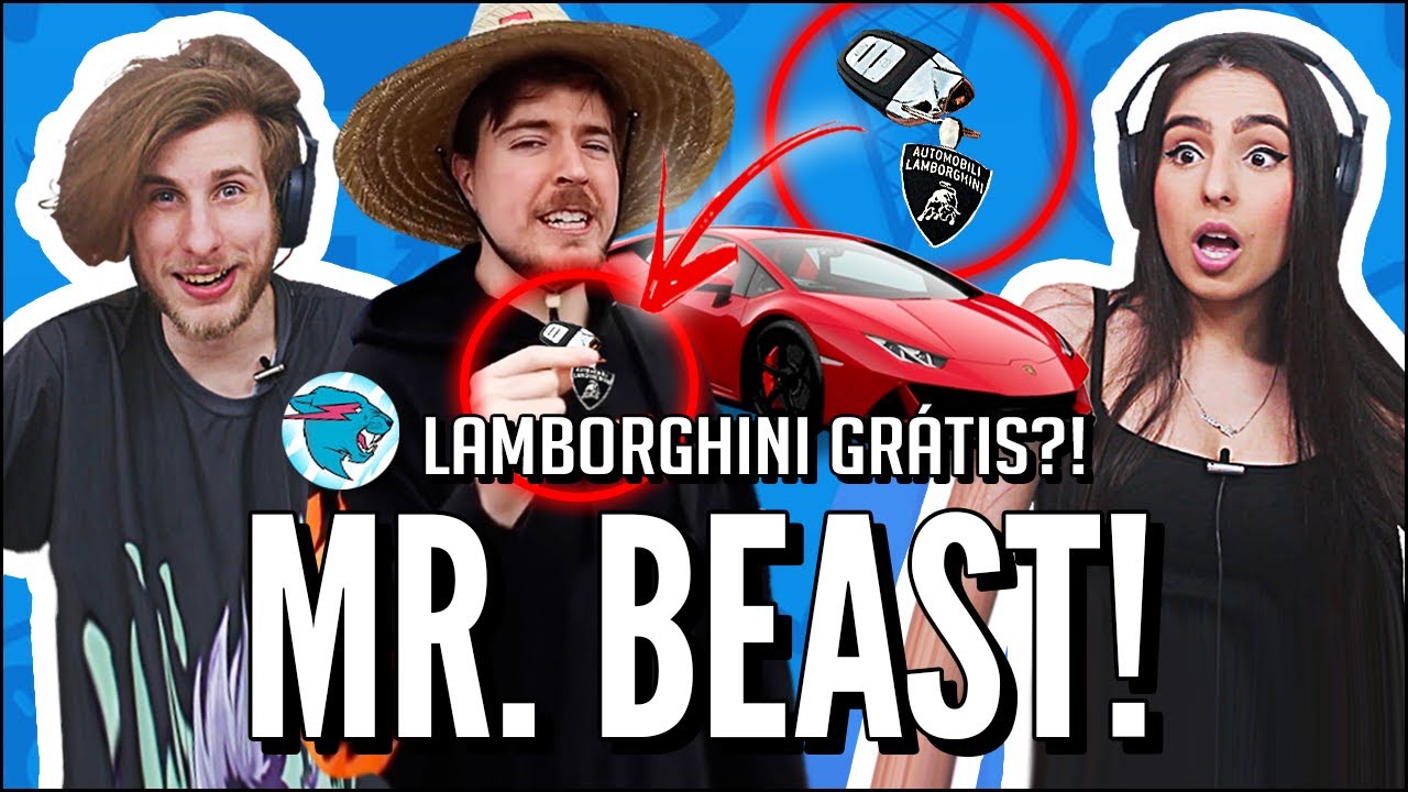 ÚLTIMO QUE TIRAR A MÃO FICA COM A LAMBORGHINI - MR. BEAST (JOVENS REAGEM)