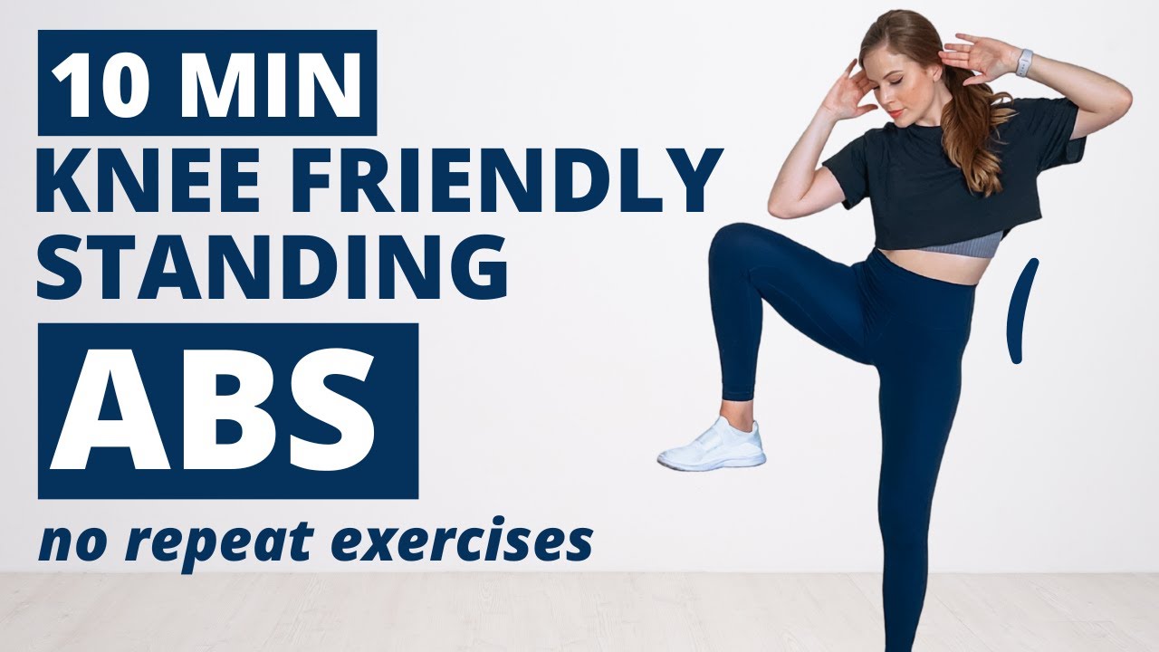 10 Minute STANDING Knee Friendly Abs Workout | No Repeat Ab Exercises | low impact