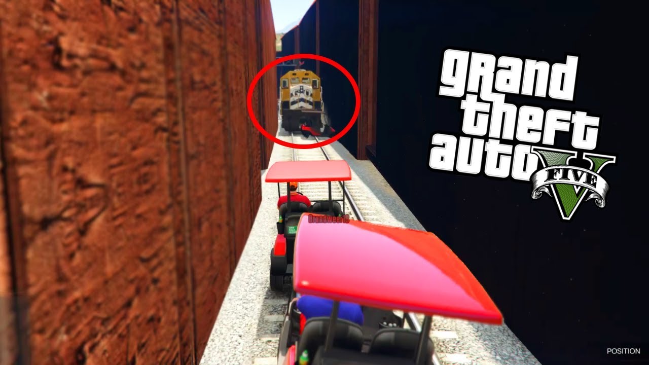 GTA V - ALS DE TREIN KOMT BEN JE AF! (GTA 5 Funny Jobs)