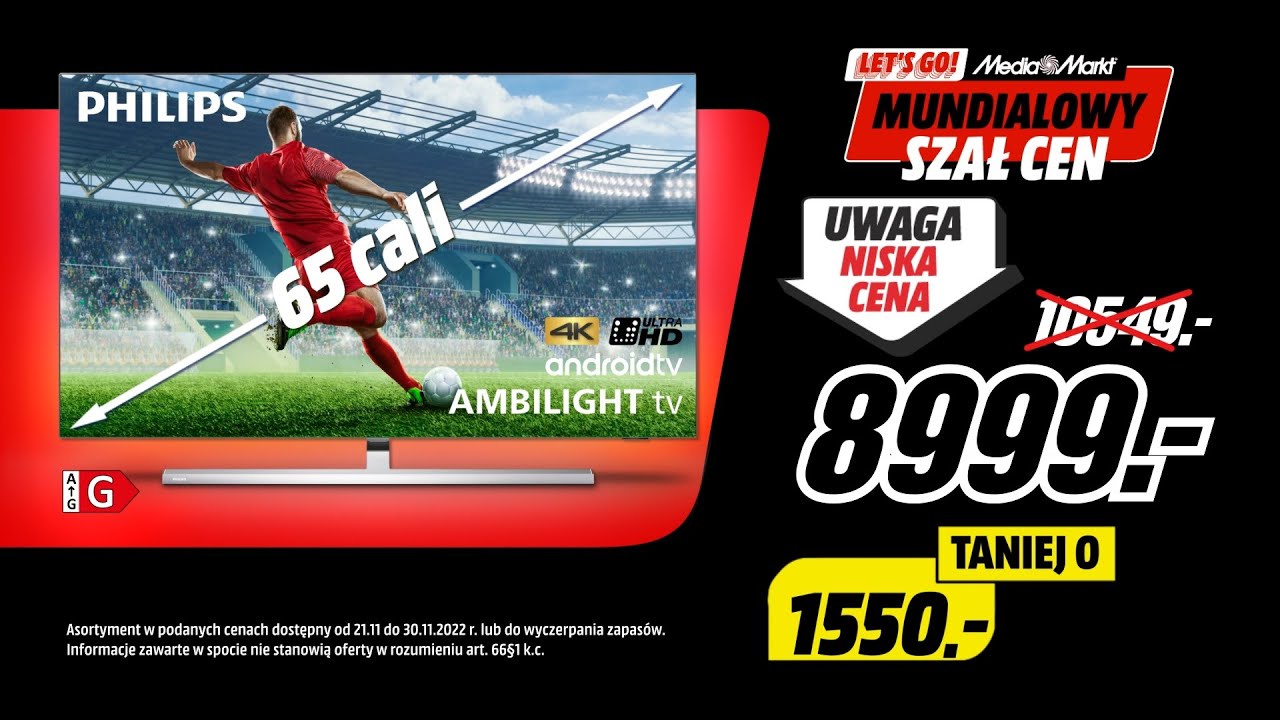 MediaMarkt Mundial: Telewizor Philips 65