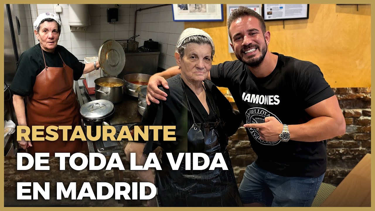 SE&Ntilde;ORA de 80 A&Ntilde;OS ME COCINA MUCHA COMIDA CASERA en su RESTAURANTE en MADRID!!!