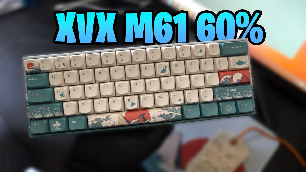 XVX M61 60% Gaming Keyboard Unboxing + Typing Test #asmr #keyboard #unboxing #gaming #xvx