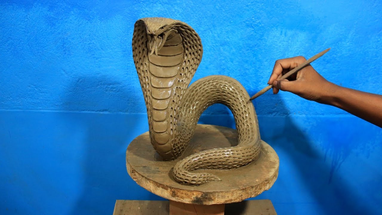 How to make snake with clay | clay modelling snake | clay modelling
