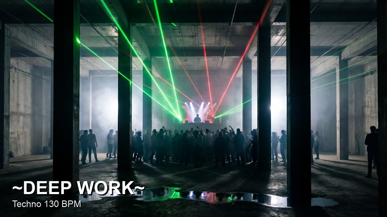 Raw Transmission — Minimal Industrial Techno for Deep Work