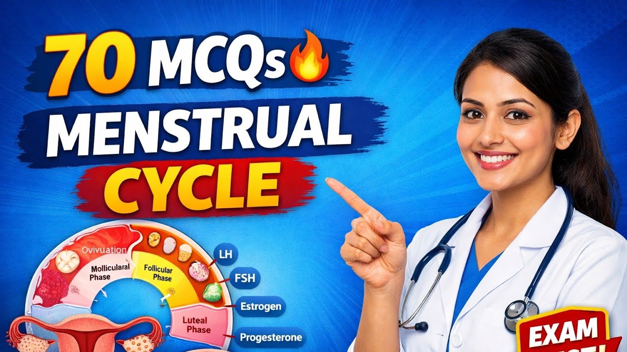 Menstrual Cycle MCQs ⚡ | 70 Questions | Rapid Revision for Nursing Exams