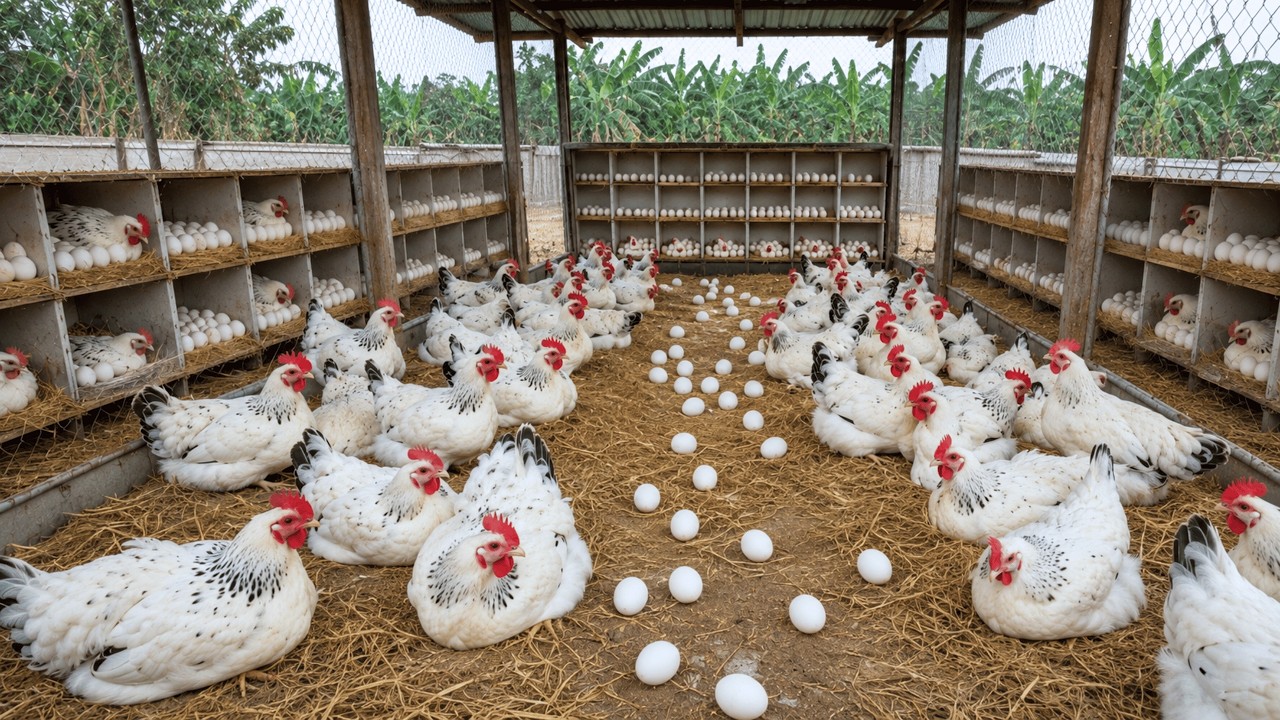 How to Raise Chickens for Eggs - Harvesting Eggs, Feed Free Range Chickens