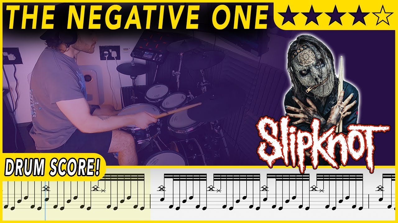 The Negative One - Slipknot | DRUM SCORE Sheet Music | #451 DRUMSCRIBE