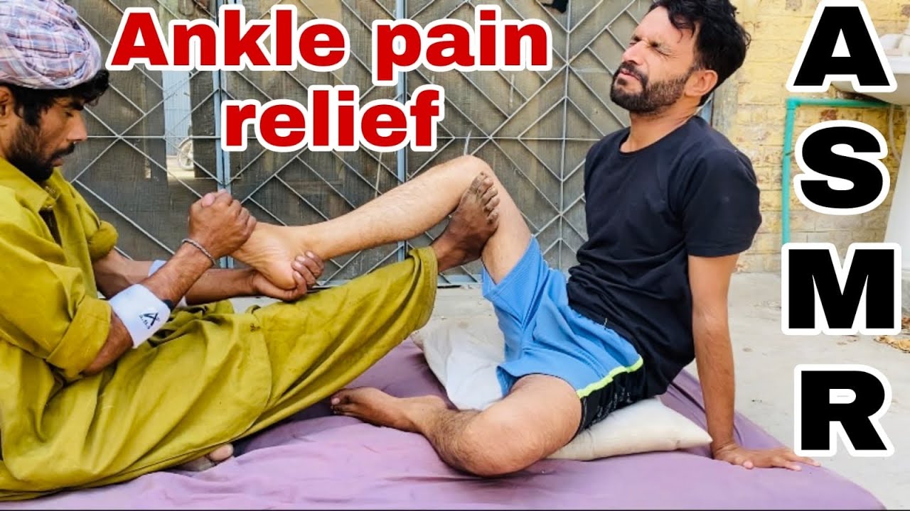This guy is a machine | ASMR Strong chiropractic || ankle pain relief technique || #asmr #relax