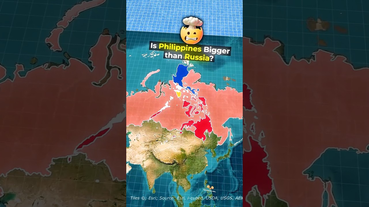 The Philippines is BIGGER than you think... 🇵🇭🤯🤯