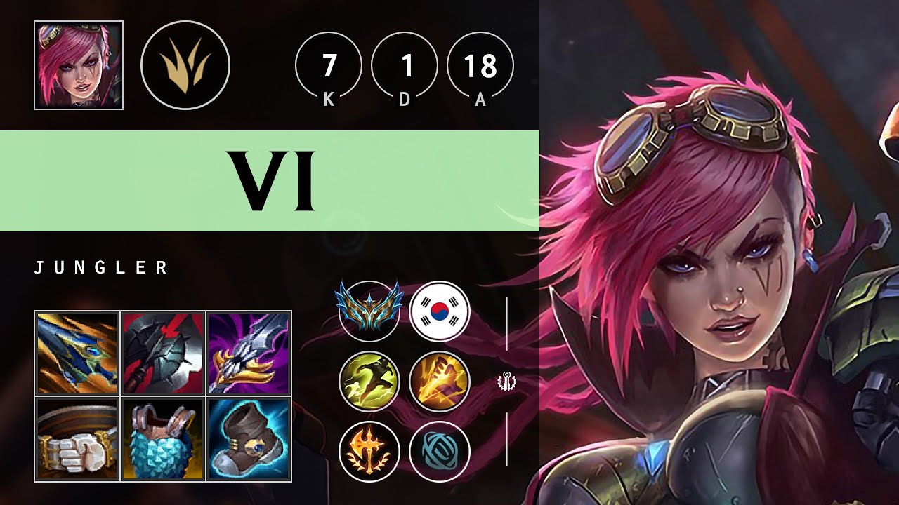 Vi Jungle vs Lillia - KR Challenger Patch 25.08