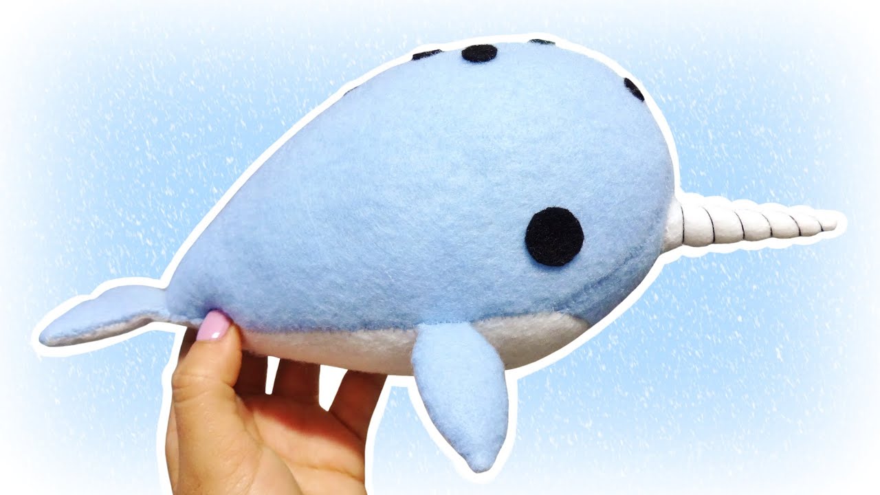 DIY Narwhal Plush! Unicorn of the Sea Felt Plushie!
