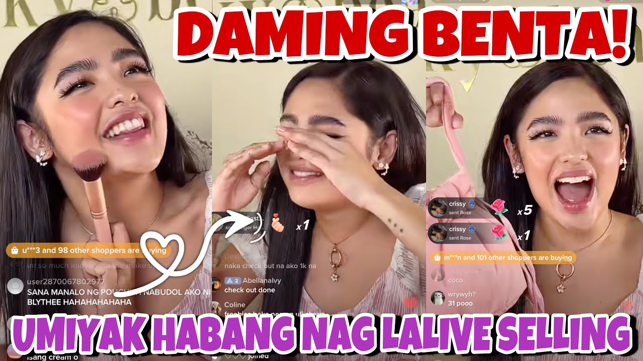 ANDREA BRILLANTES UMIYAK HABANG NAGLALIVE SELLING DAHIL NAPARAMING BUMIBILI NG LUCKY BEAUTY! 😍