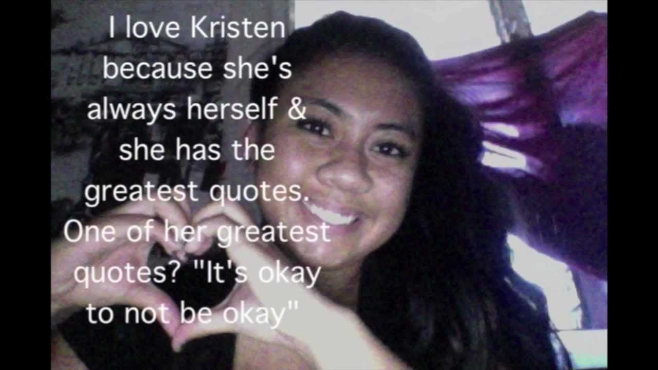 Kristen Support Video