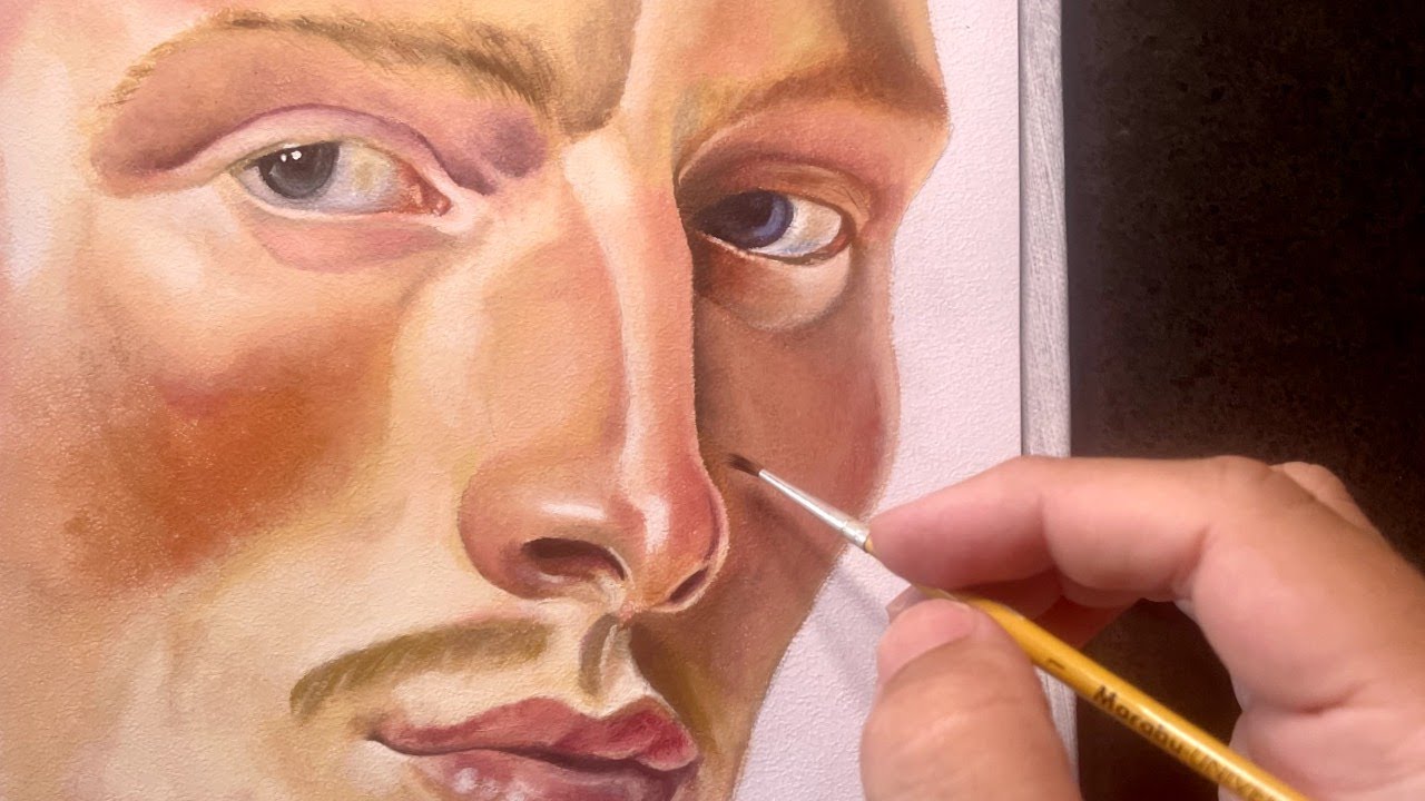 Comment peindre un portrait d'homme à l'HUILE - FACILE - RAPIDE - Alla Prima - Peinture à l'huile