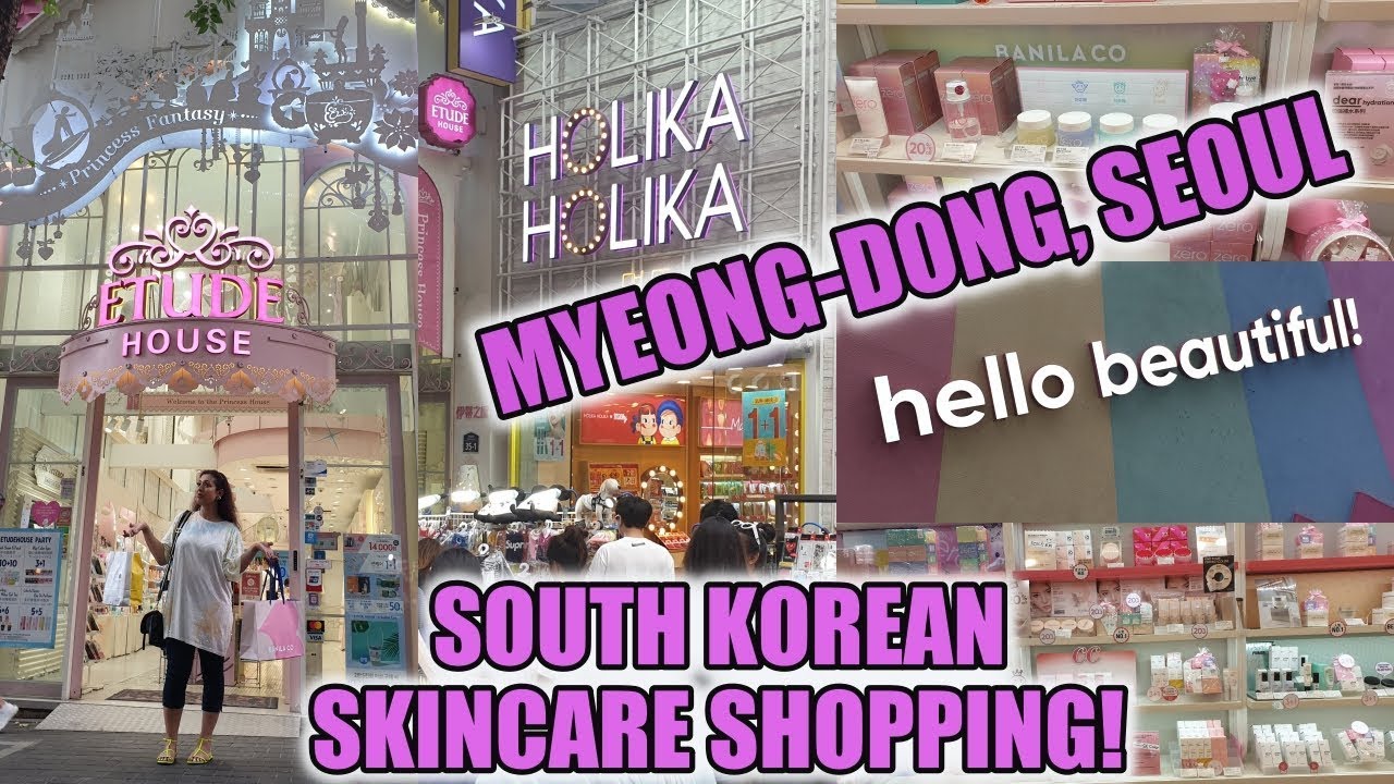 Korean SKINCARE SHOPPING in Myeong-dong, Seoul & BEST BEEF IN KOREA!!
