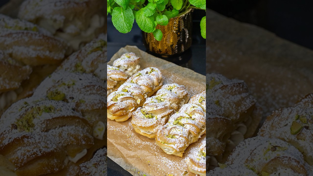 Eklerki level MASTER 🤯 💚 efekt WOW gwarantowany✨ #recipe