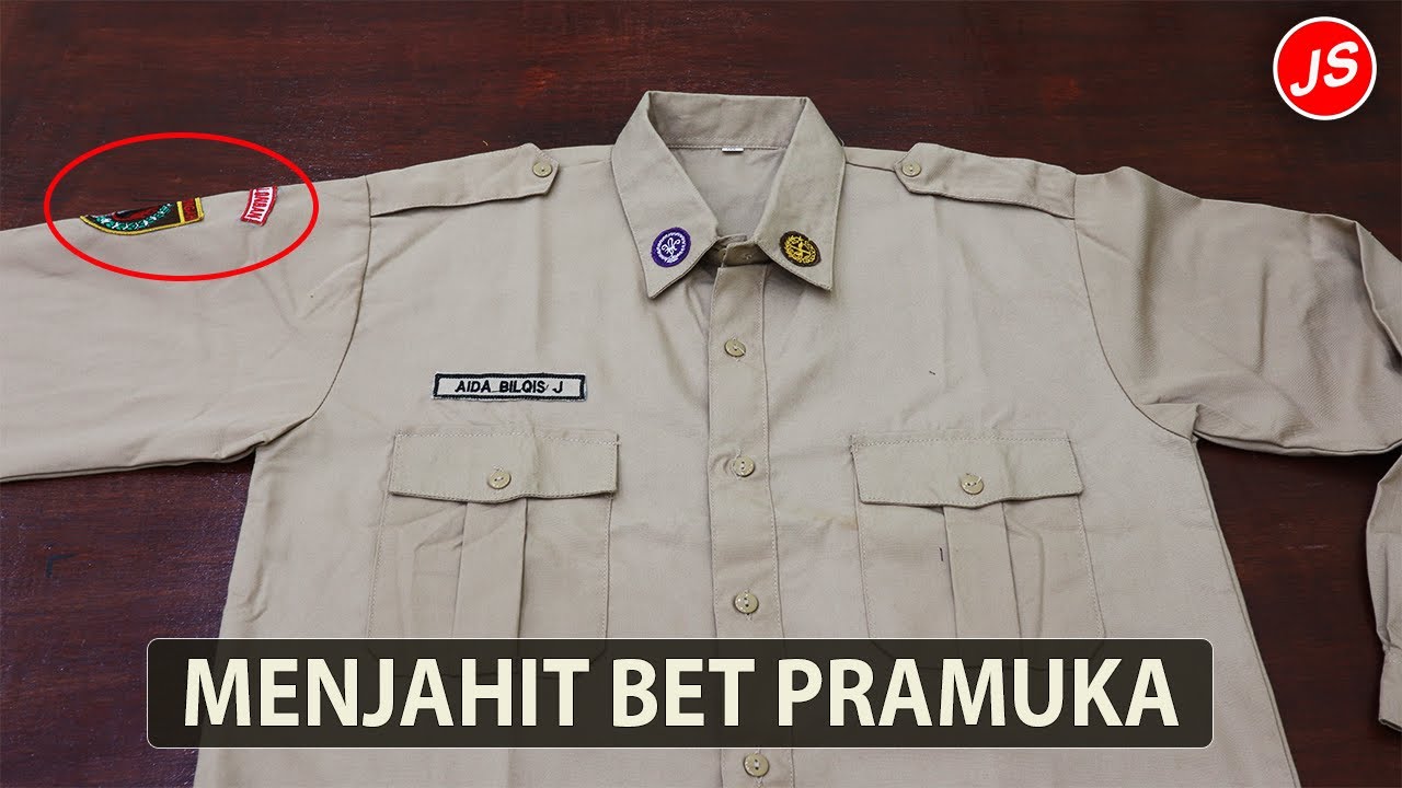 Cara Menjahit Bet Pramuka