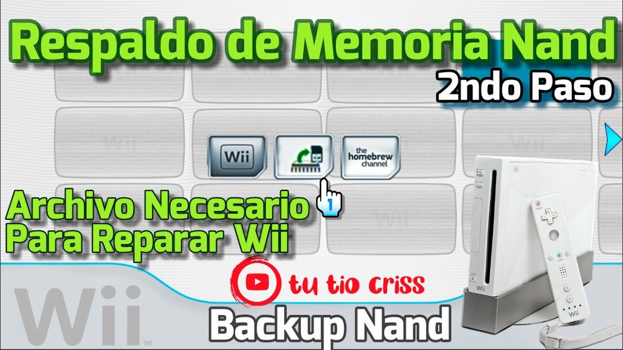🚨Respaldo de Memoria Nand - Con esto podras Reparar y Desbrickear tu Nintendo Wii