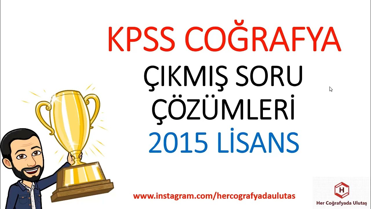 2015 ve 2016'lar KPSS COĞRAFYA - ULUTAŞ