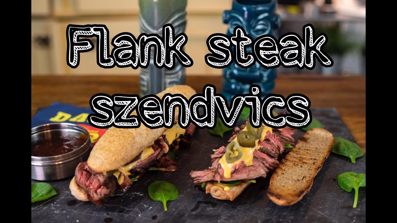 Flank steak szendvics