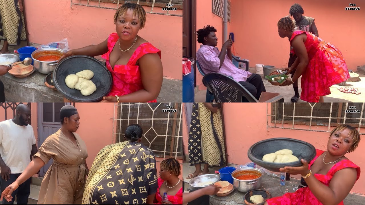 WOW AKABENEZER TEAM 💕DIANA AND ABENA POKUA PREPARED🥘 FUFU FOR OPOKU BILSON,GRUMA AND ALL THE STARS 