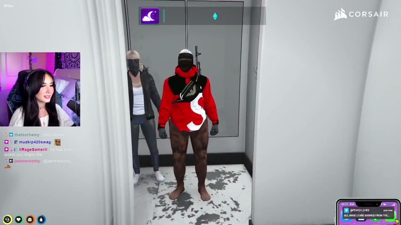Violet reacts to Randy Gorilla suit