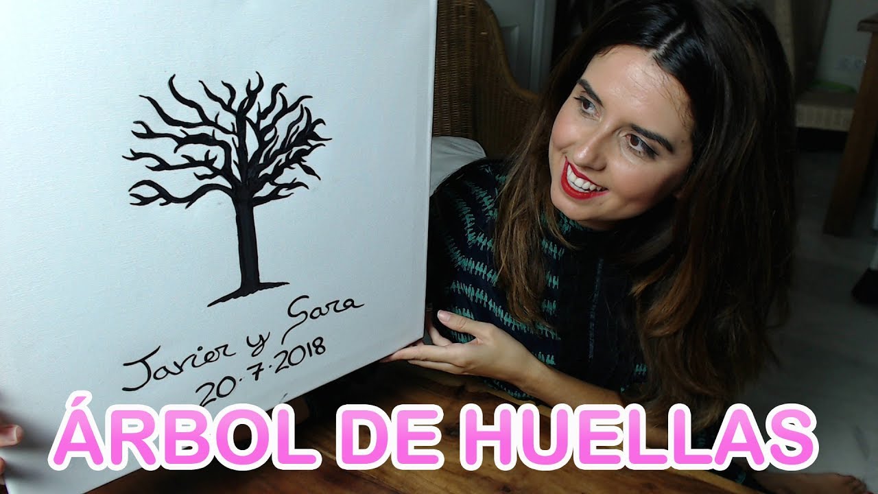 DIY: ARBOL DE HUELLAS ESPECIAL BODA |  Decoración de Bodas