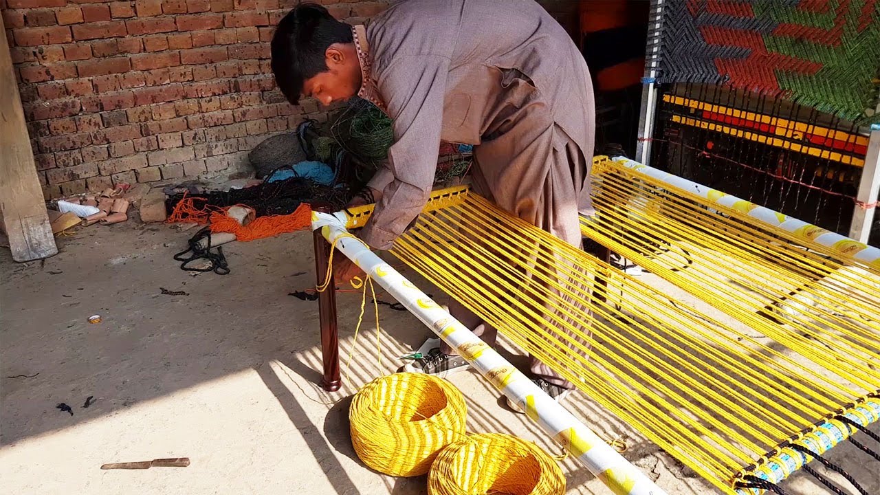Skillful Guy Making Woven Bed | Charpai