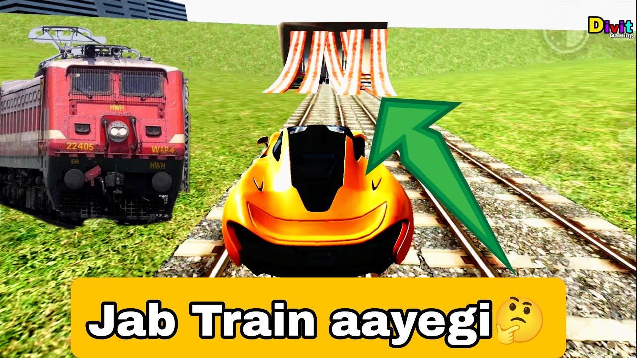 Franklin block tunnel and wait for Train. Indian bike Driving 3d game. Divit ujjwal gaming.