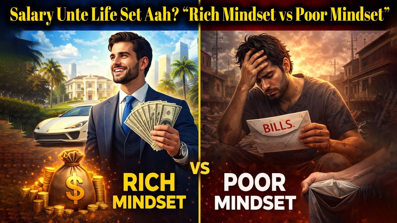 Job Security Myth ❌ | Rich Dad Poor Dad Telugu Motivation | Financial Freedom Mindset
