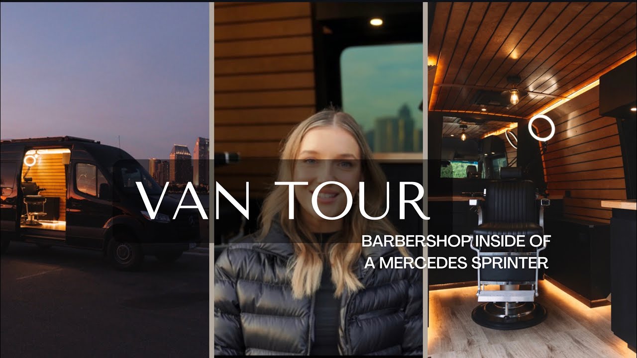 LUXURY MOBILE BARBERSHOP | Van Tour