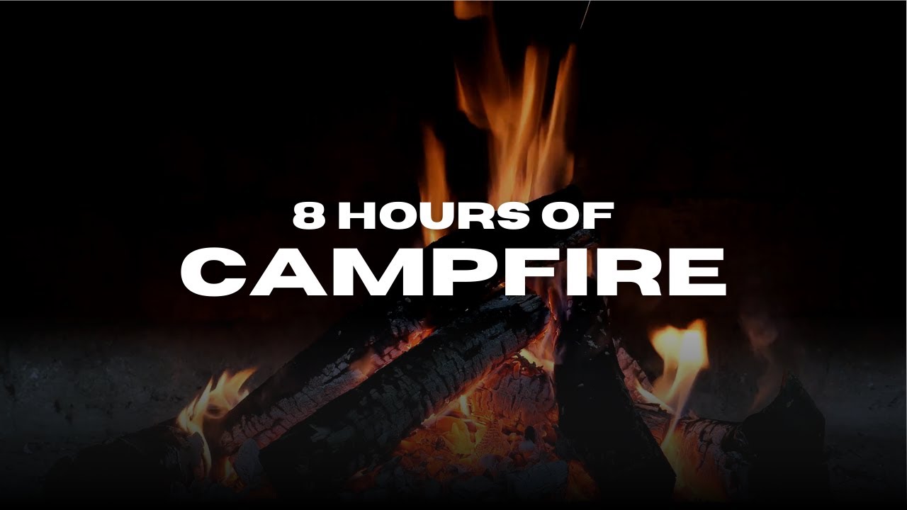 8 Hours of Crackling Campfire Sounds 🔥 Cozy Fire Ambience for Sleep & Relaxation (No Talking)