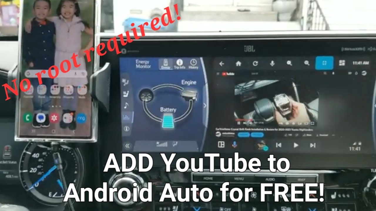 Как добавить YouTube в Android Auto Coolwalk с помощью приложения CarStream (ROOT-права телефона ...