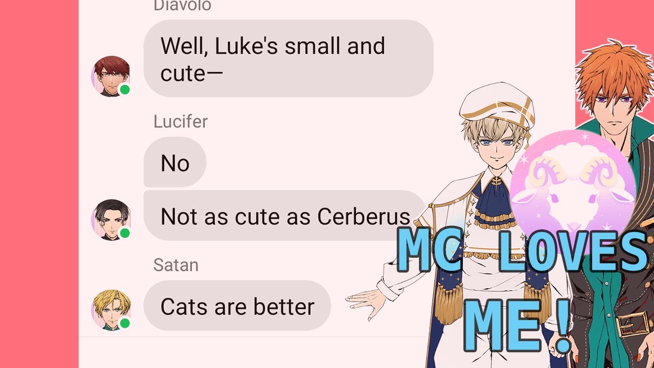 OBEY ME TEXTING STORY|| MC LOVES ME! FT. MC, BEEL, & LUKE