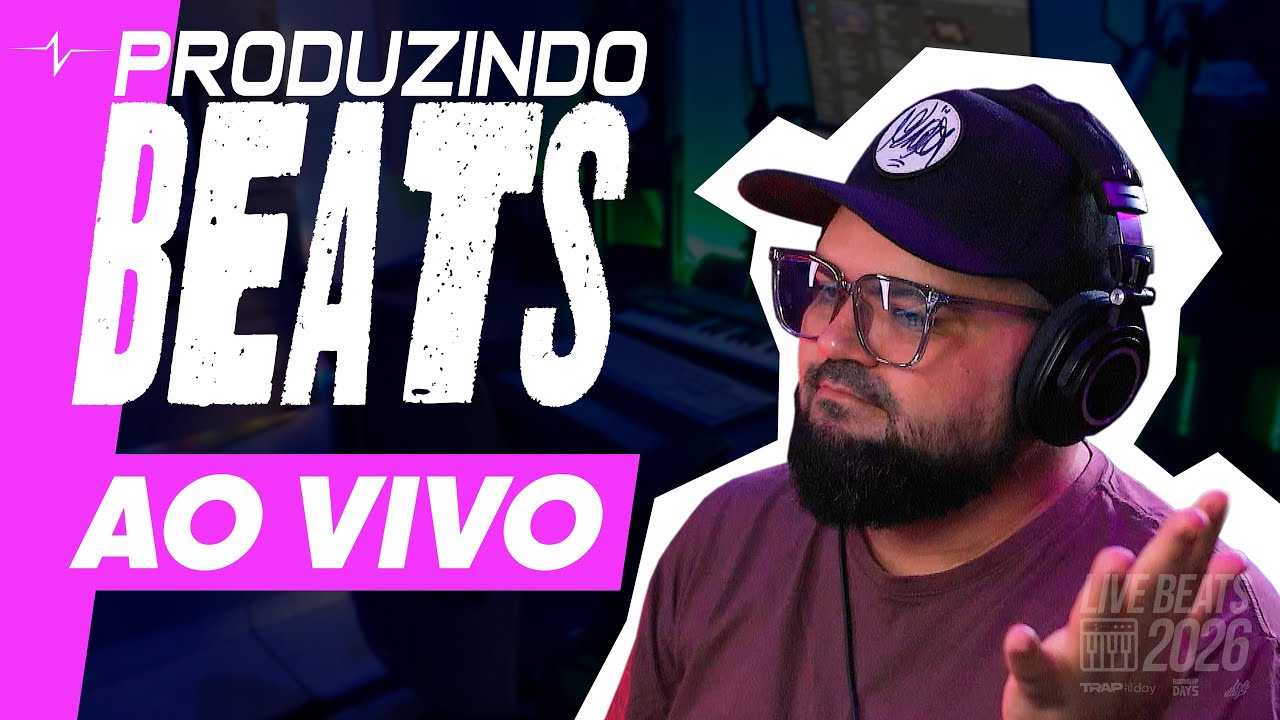 Como criar beats: Passo a passo completo de um beat de Trap (🔴AO VIVO)