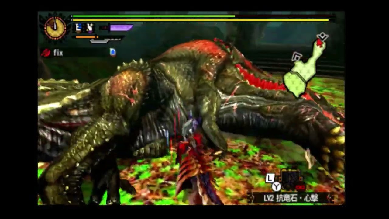 【MH4G】lv140イビルジョー 生産スラアク 11'28''03