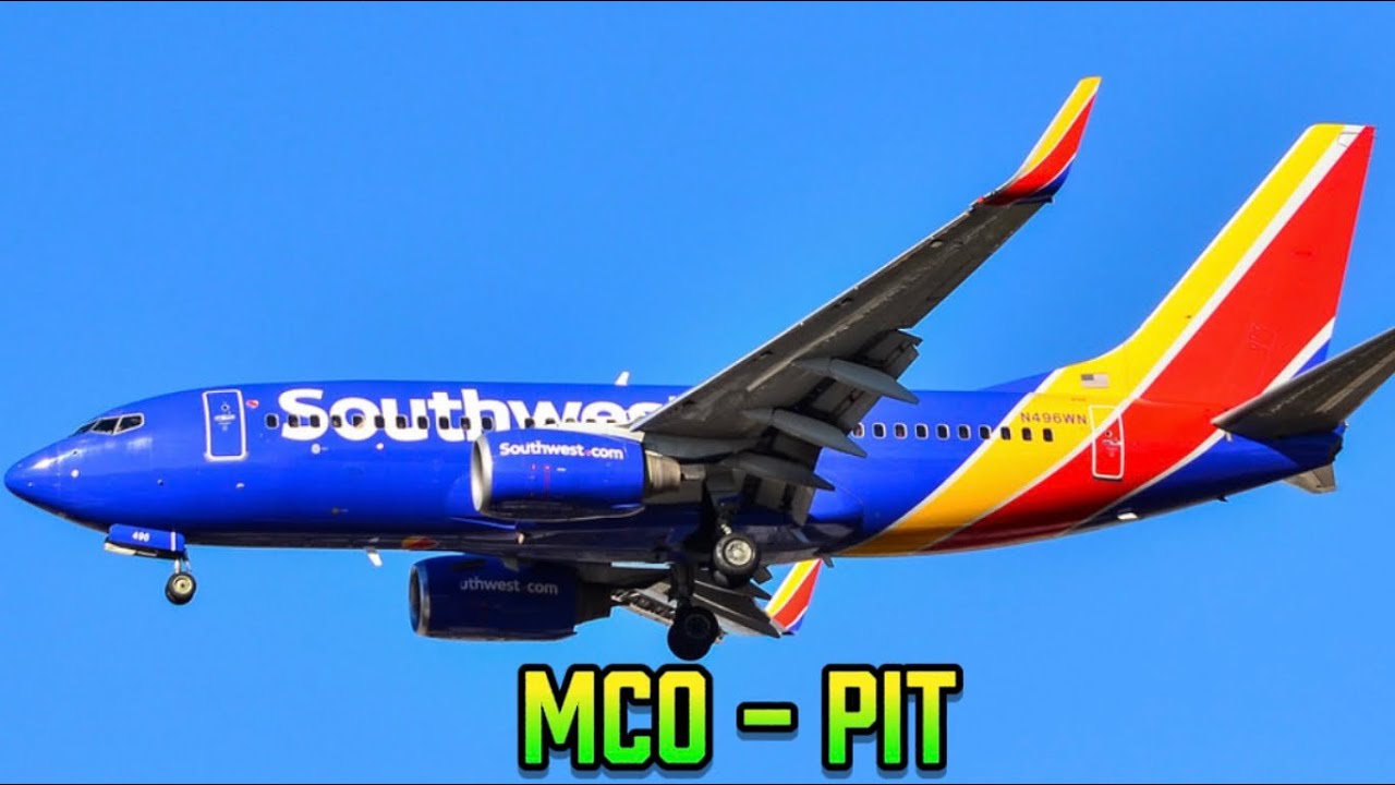 Full Flight - Southwest Airlines Flight 2285 - Boeing 737-700, MCO - PIT.