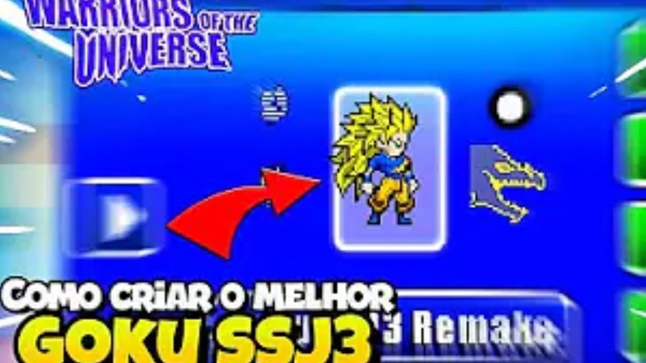 Como fazer o Goku ssj 3 no warriors of The universe!
